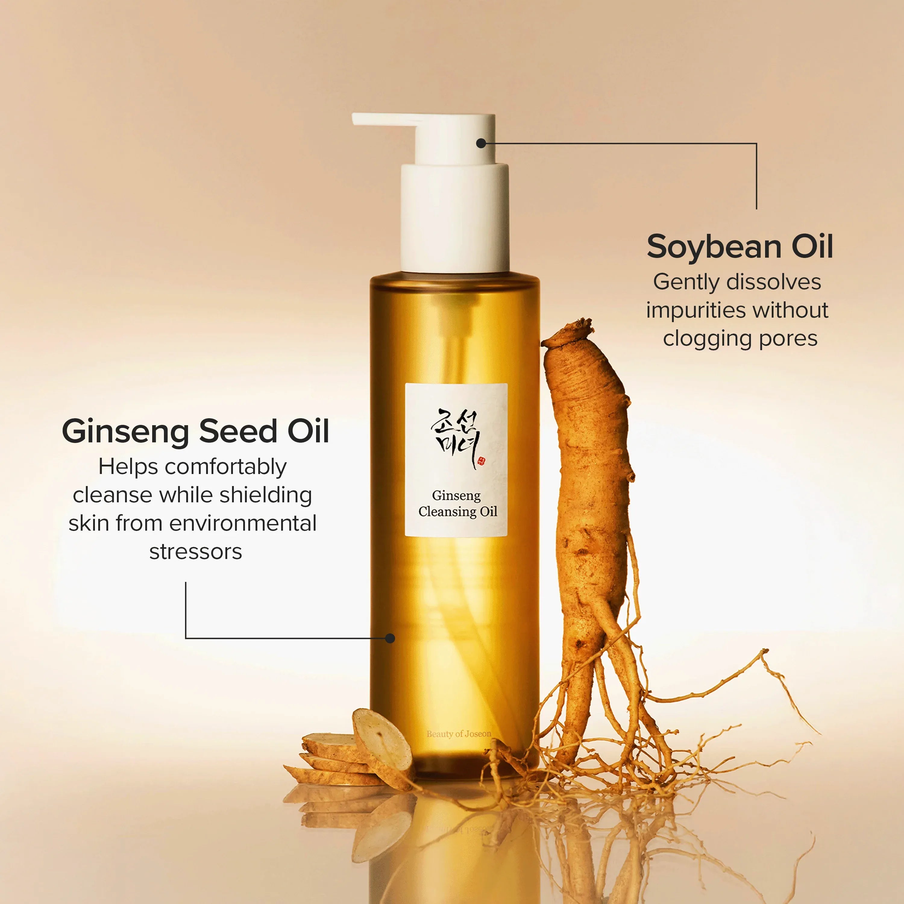Cleansing Oil Ginseng - BEAUTY OF JOSEON 210ML