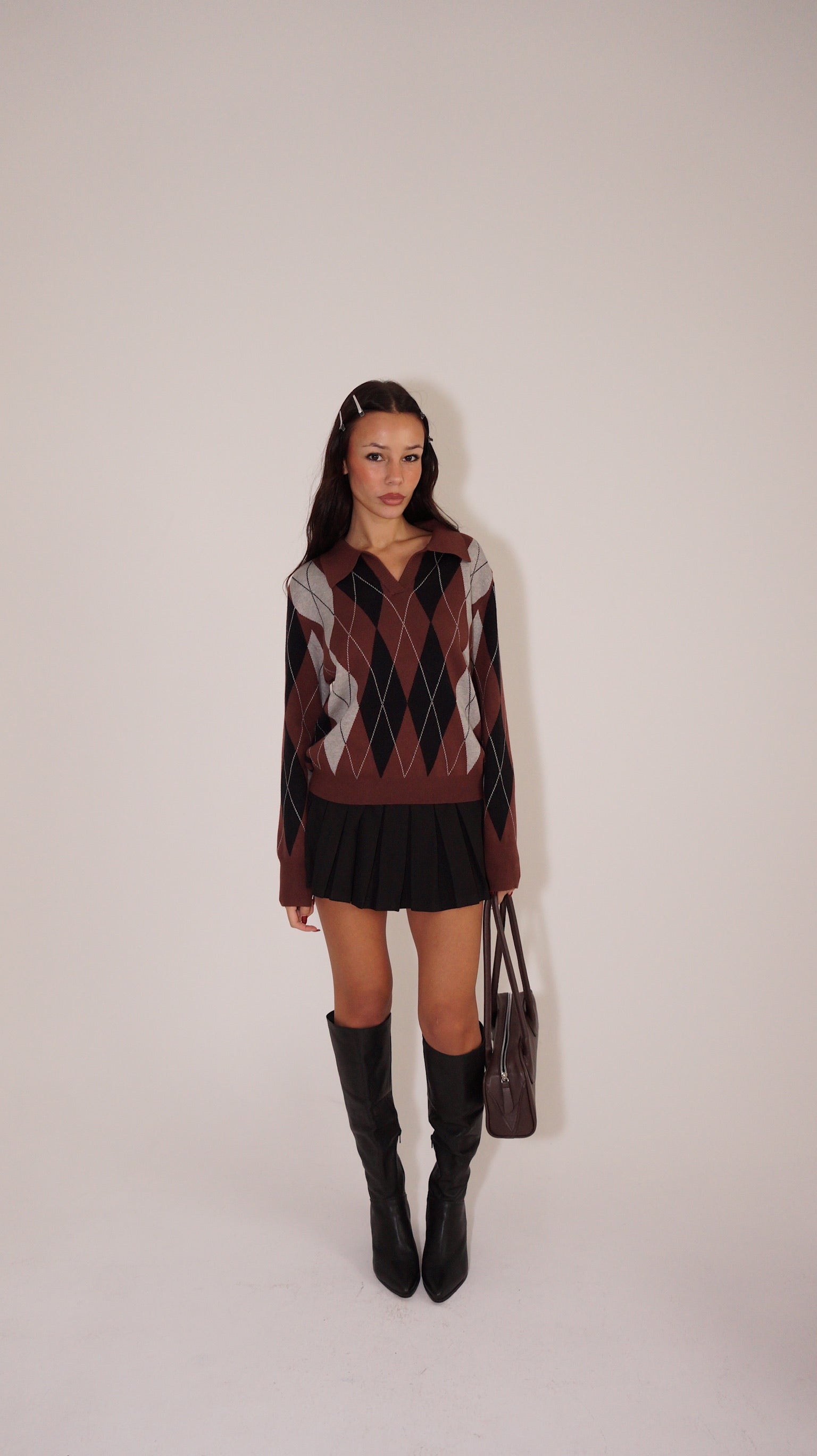 SWEATER CONI TERRACOTA