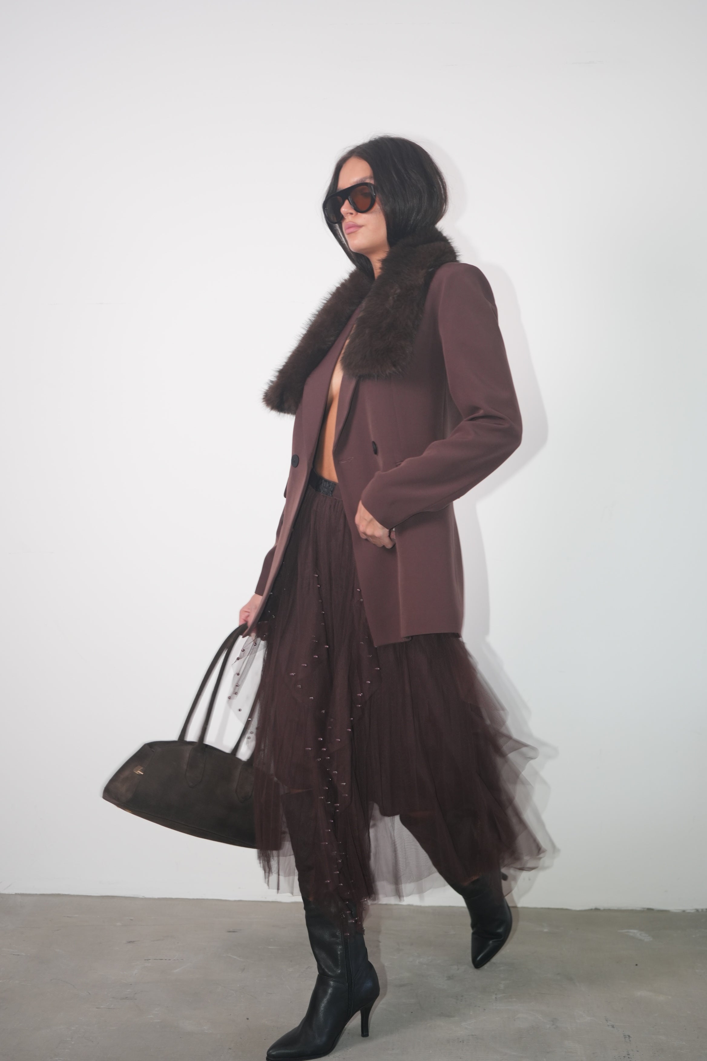 FALDA MYRANDA CHOCOLATE