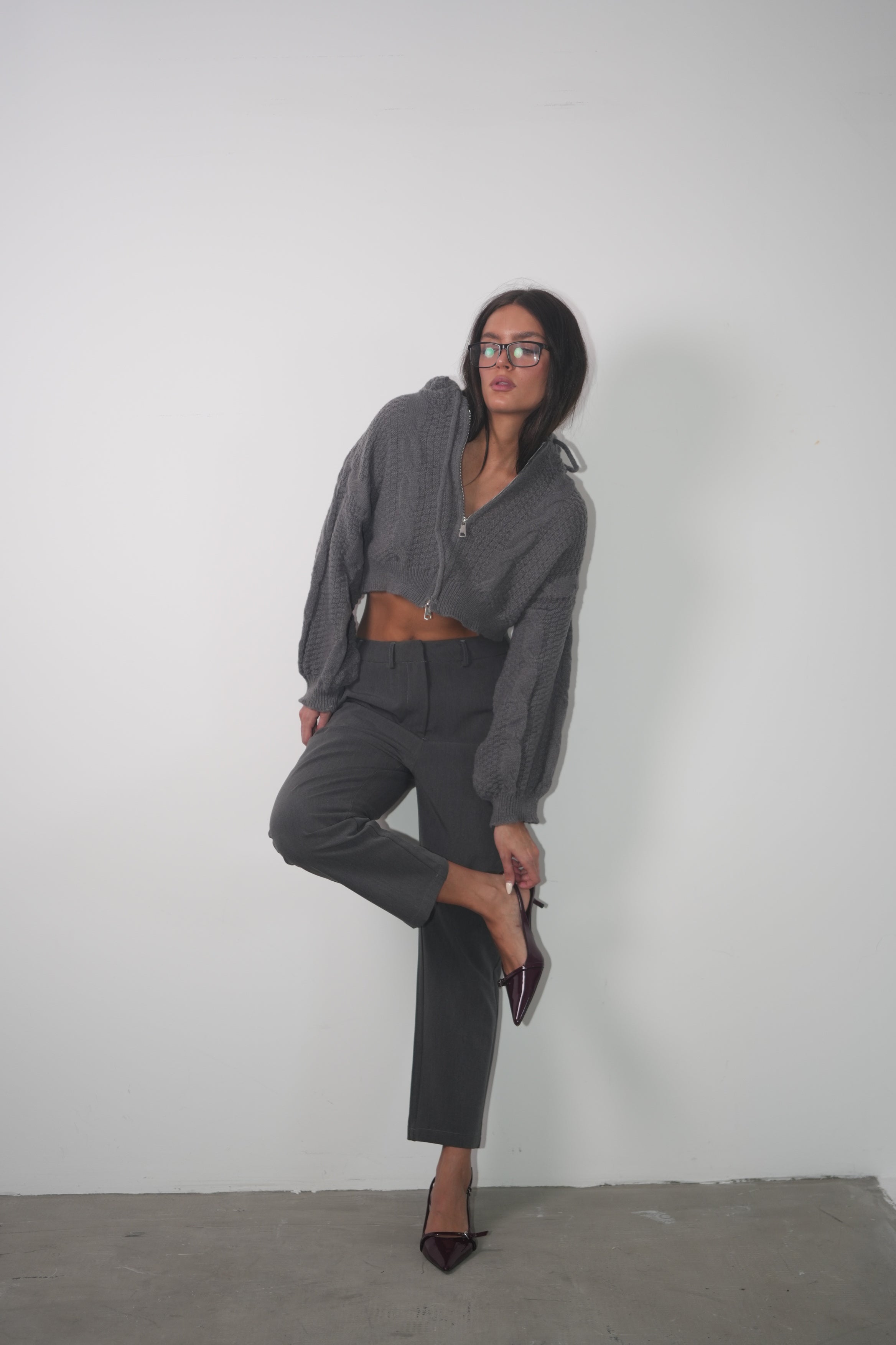 CARDIGAN BOLTON GRIS