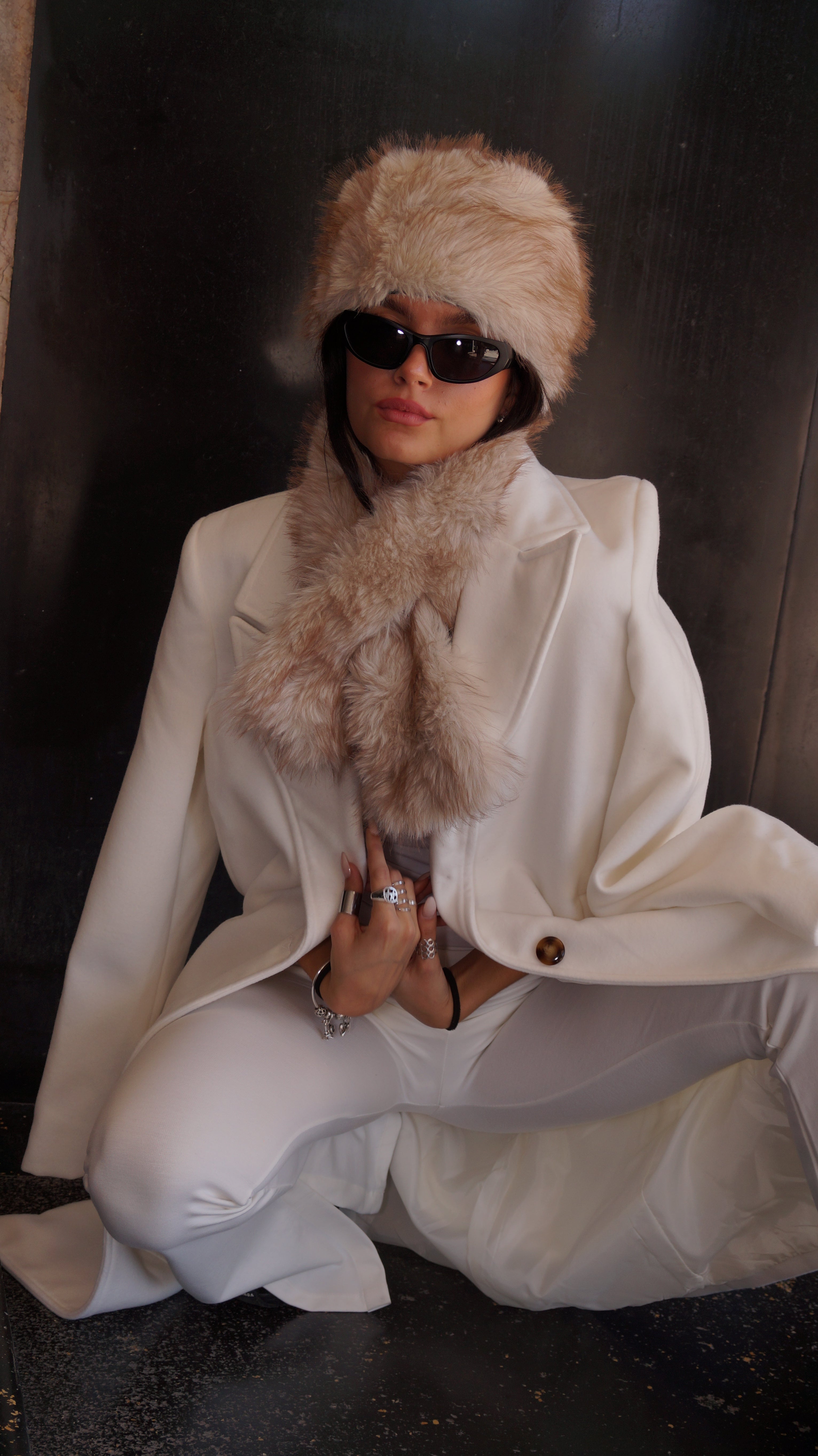 BUFANDA VELVET BEIGE