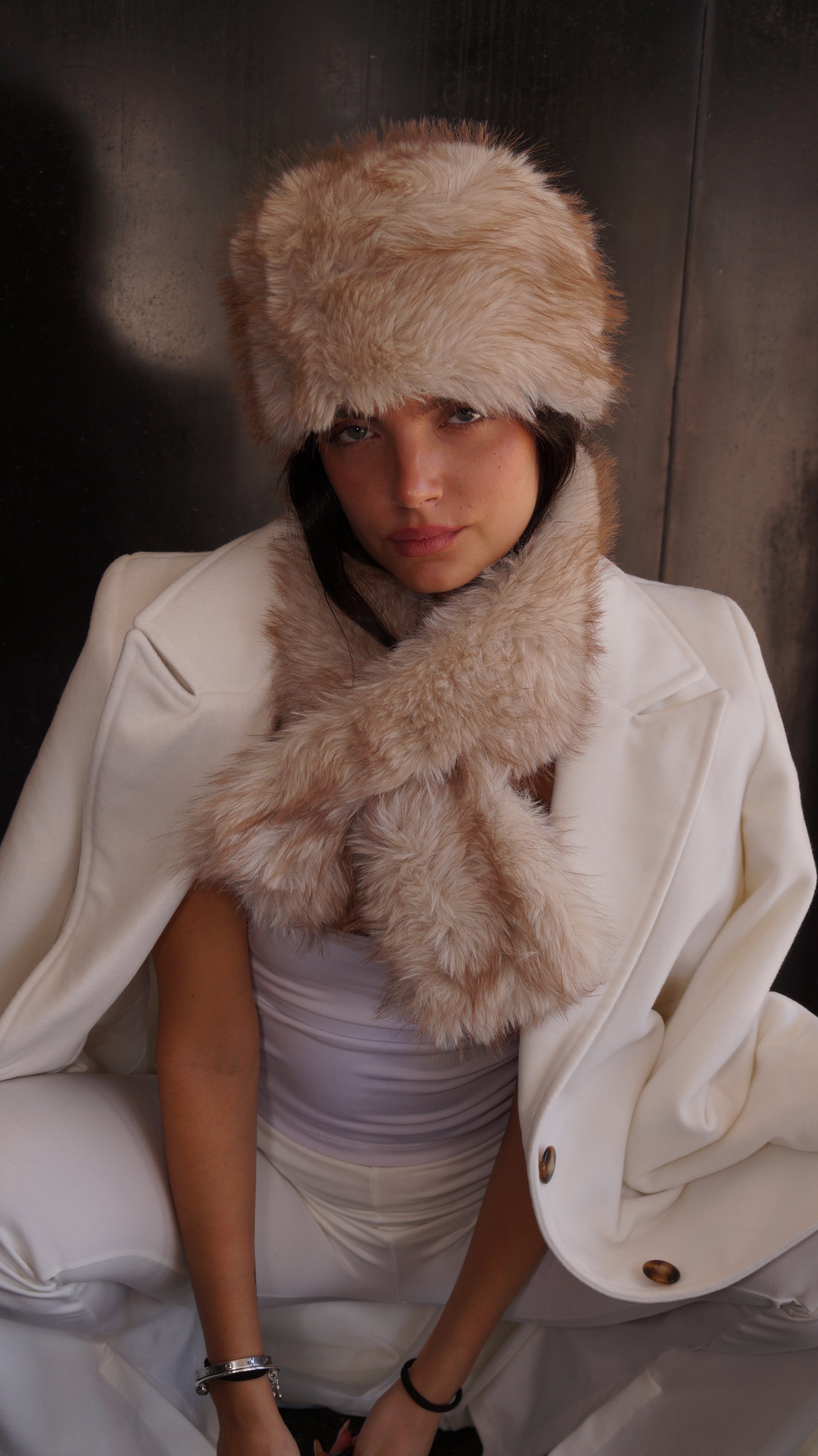 BUFANDA VELVET BEIGE