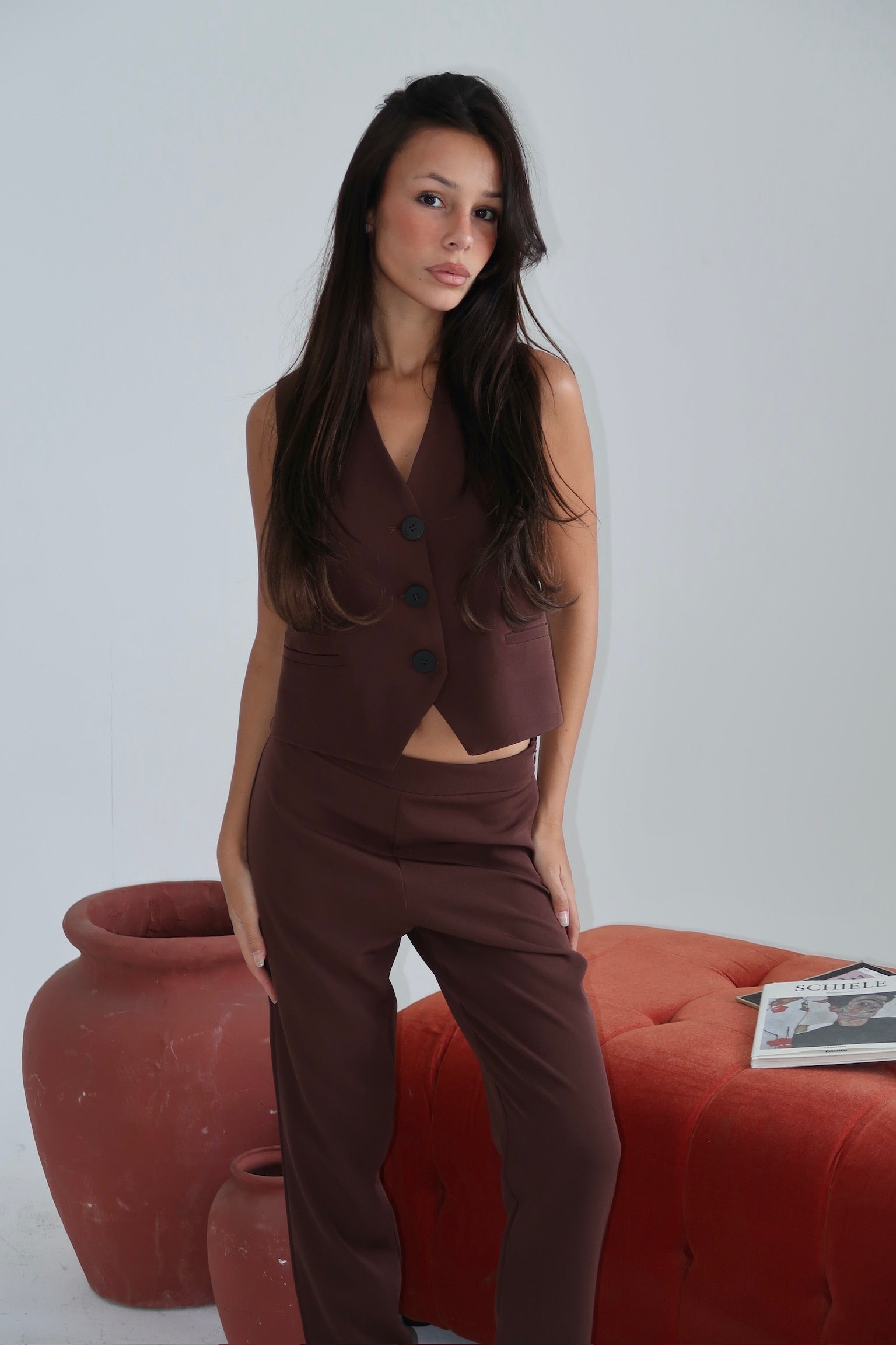 PANTALON LYANNA MARRON