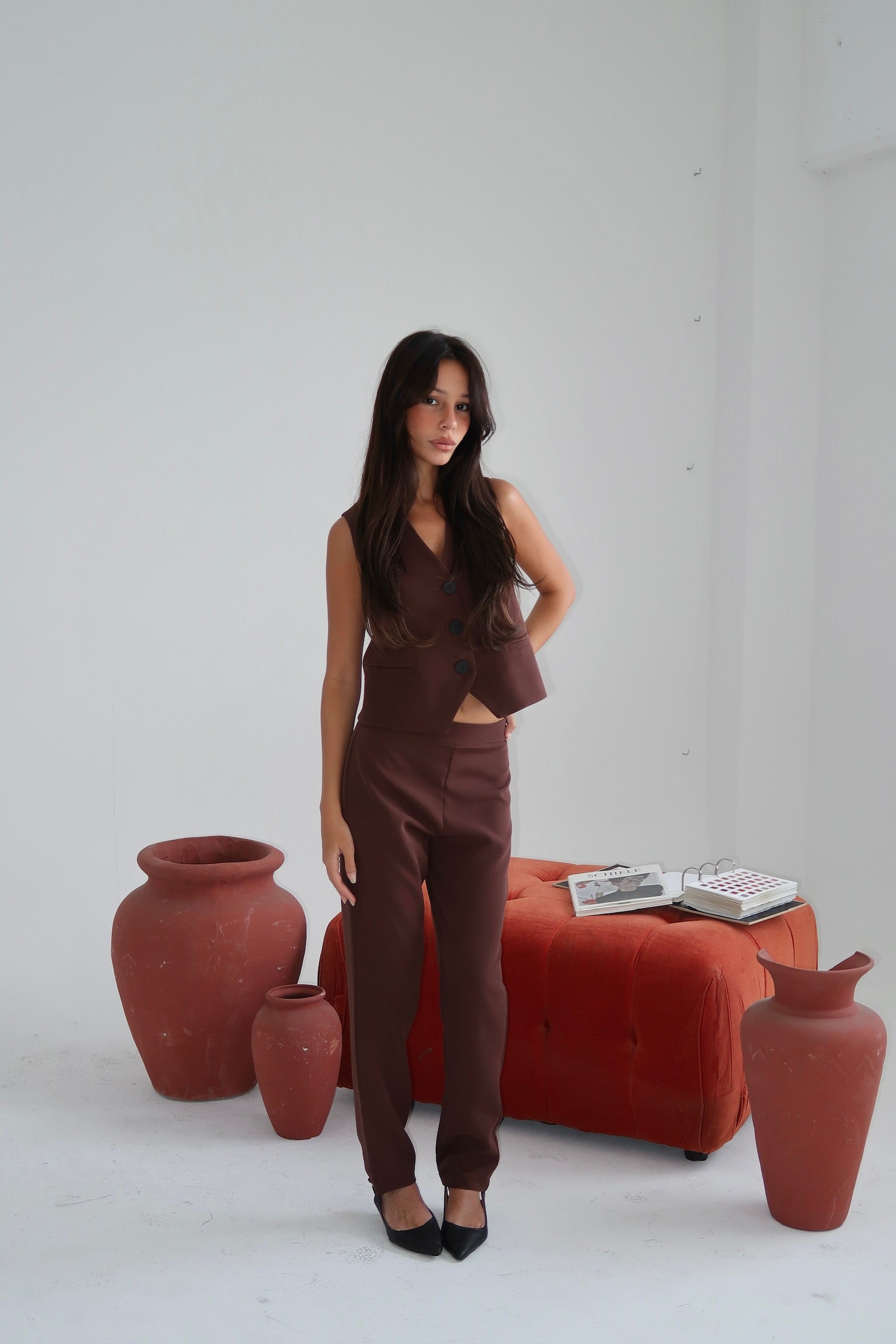 PANTALON LYANNA MARRON