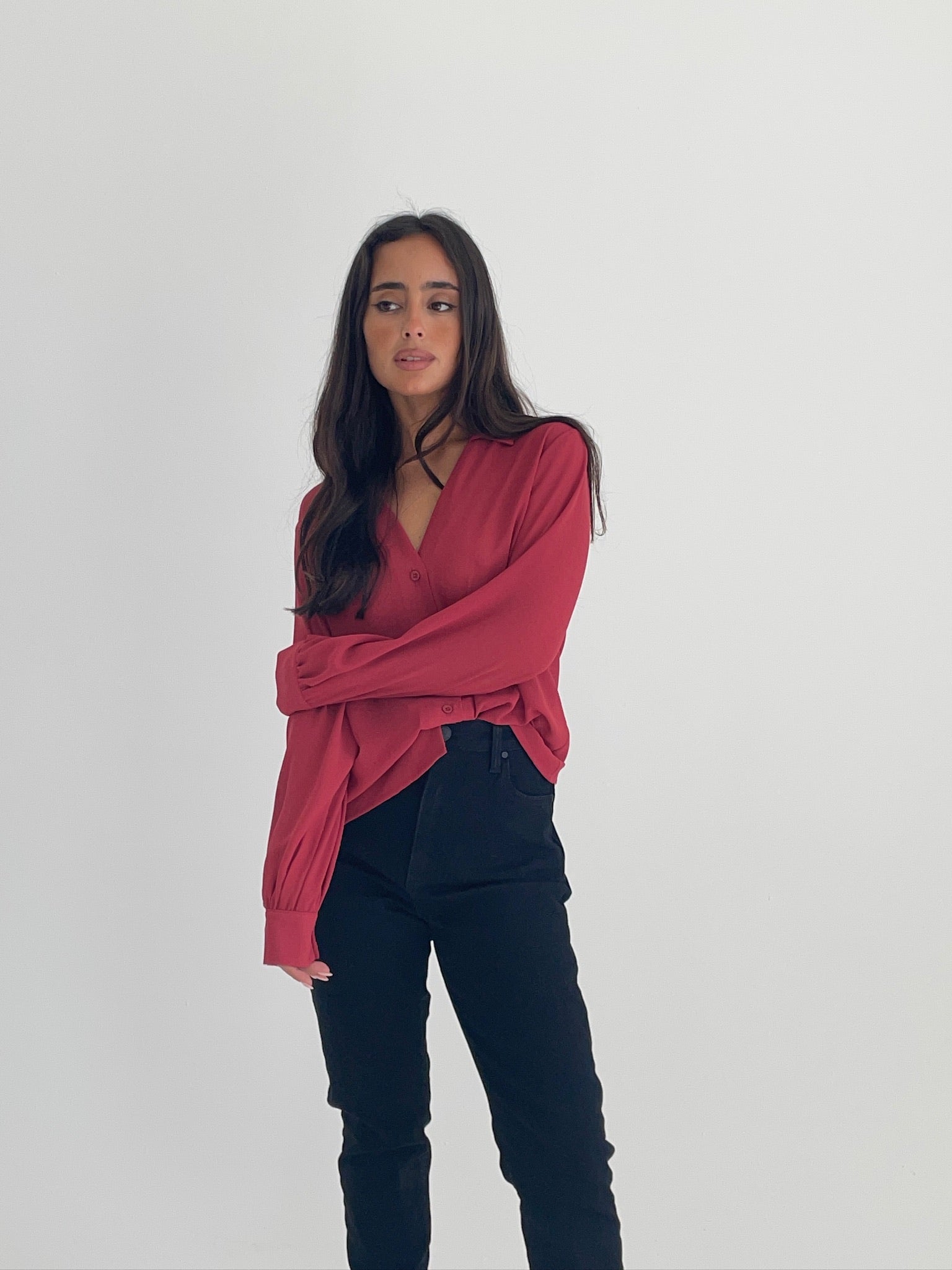 CAMISA LYLI BORDÓ