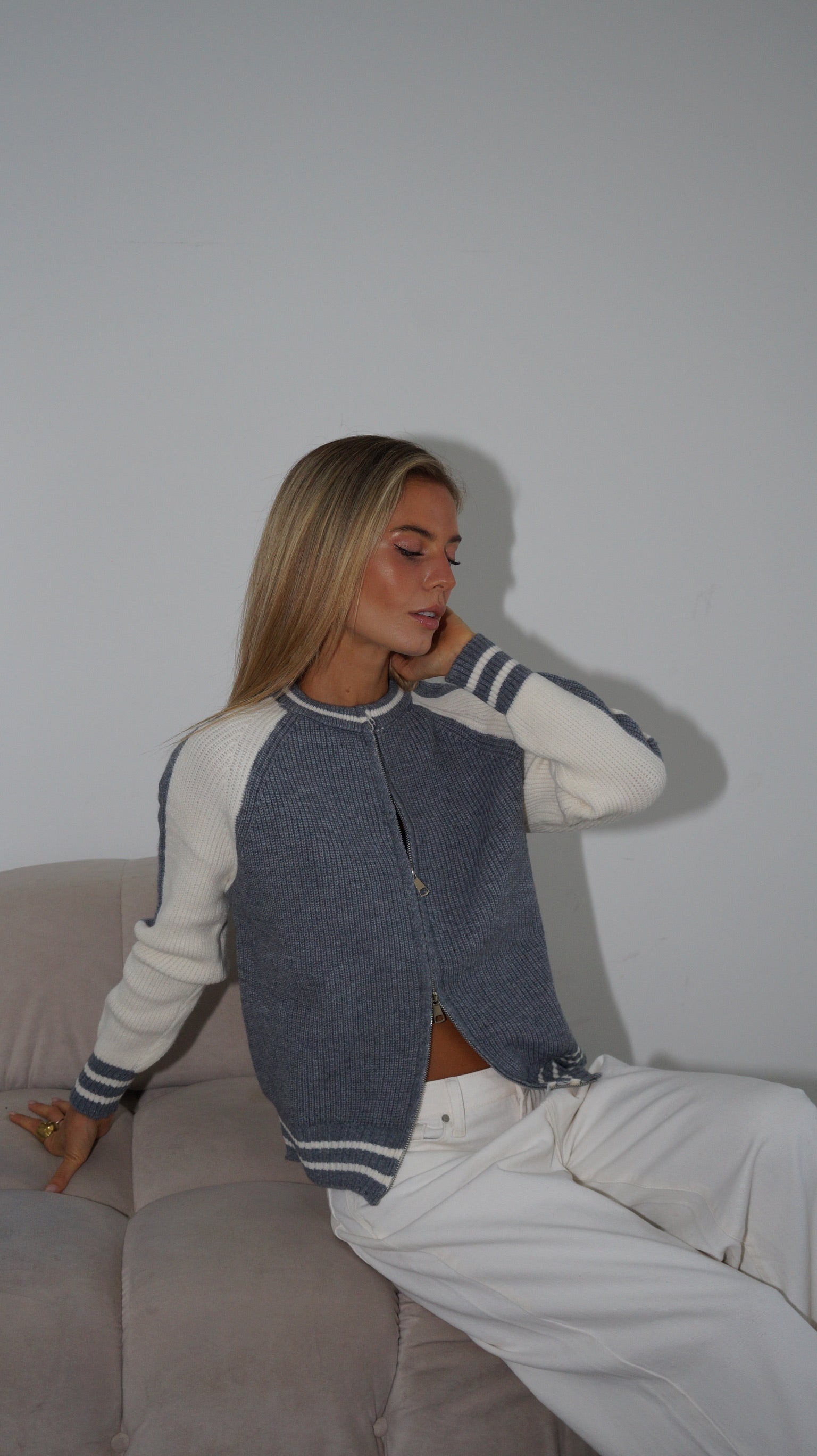 SWEATER UNIVERSITY GRIS