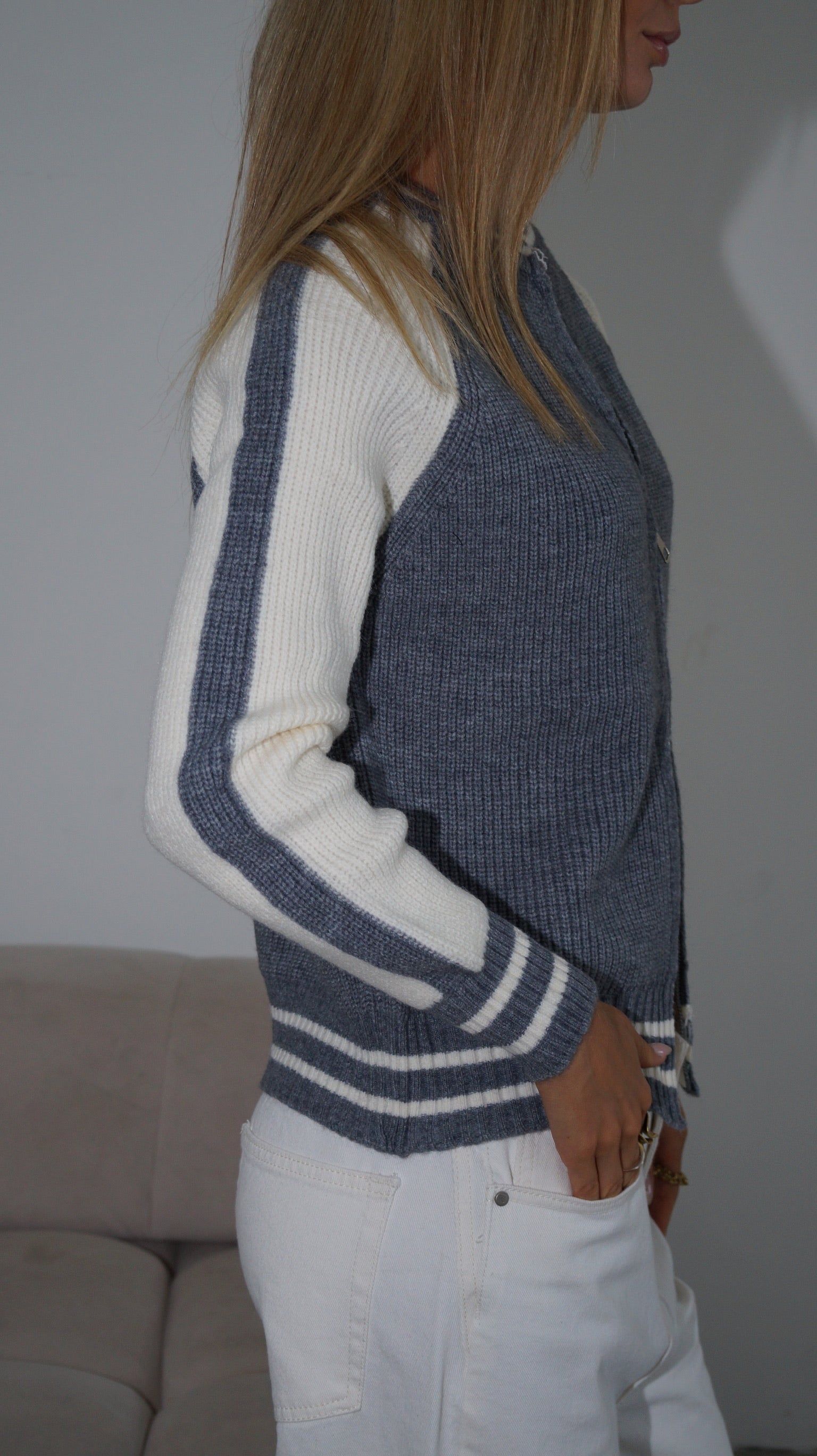 SWEATER UNIVERSITY GRIS