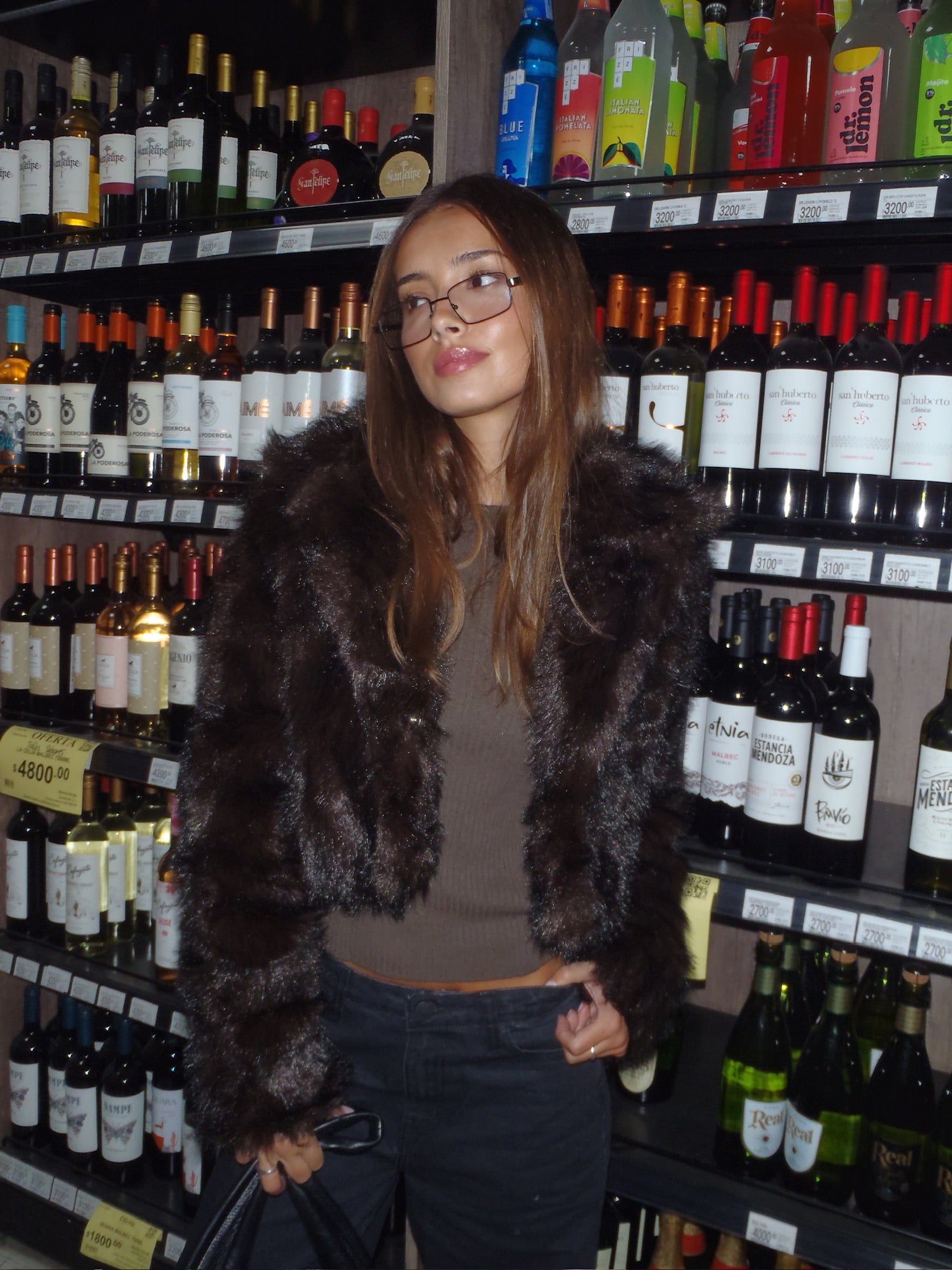 CHAQUETA COZZY MARRON C/NEGRO