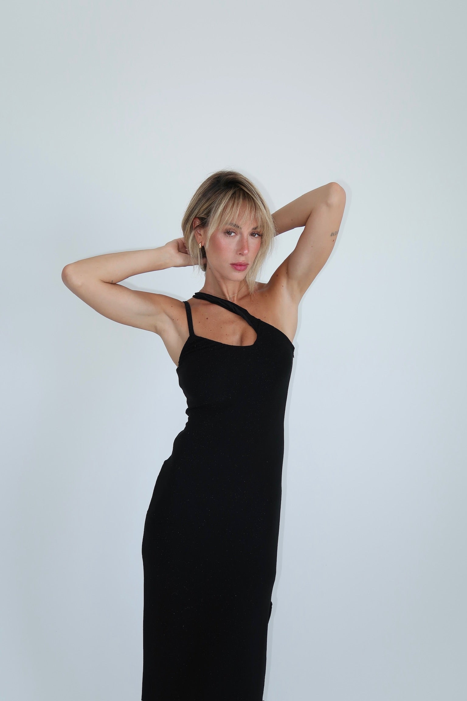 VESTIDO GRANATE NEGRO