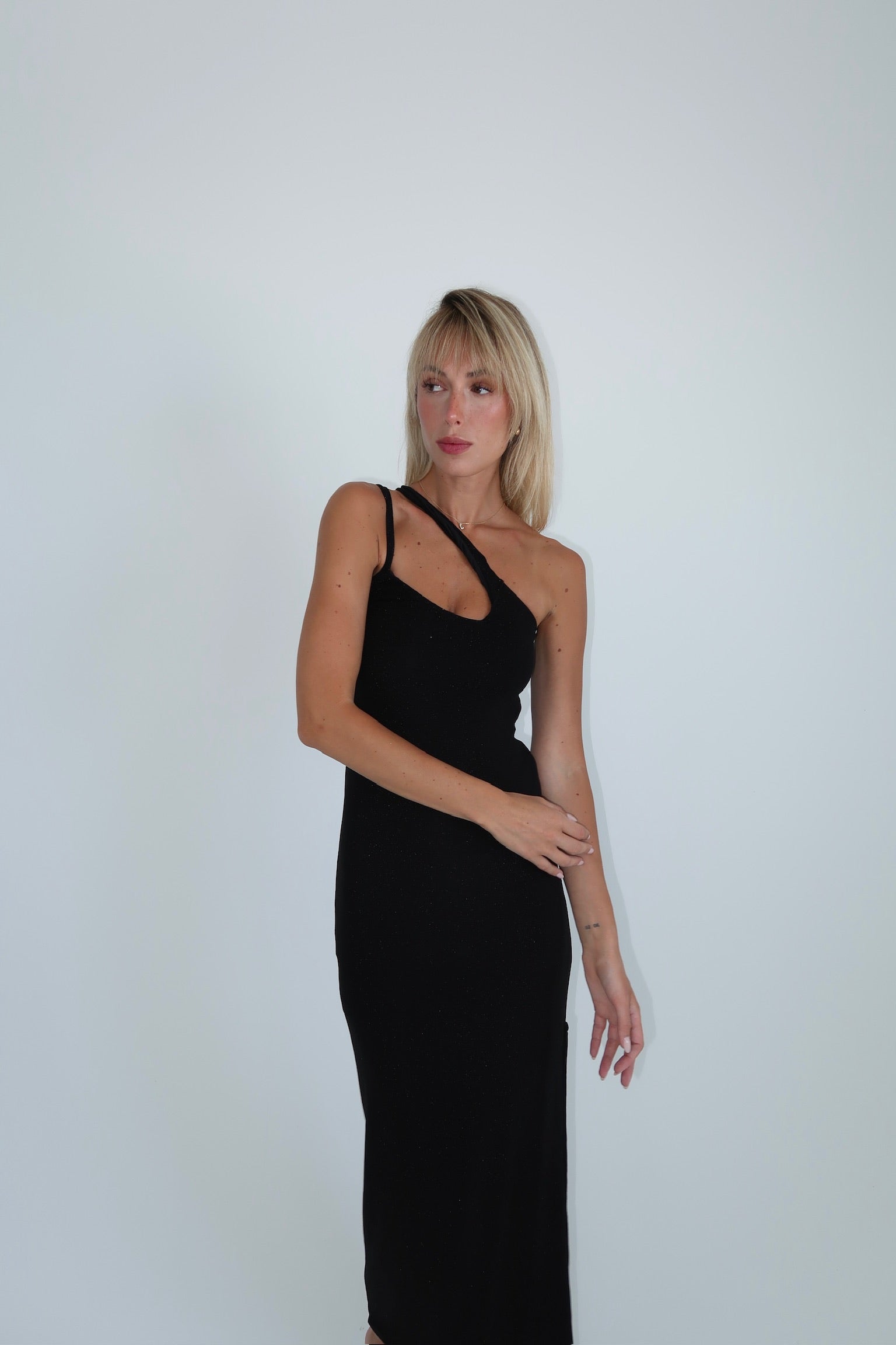 VESTIDO GRANATE NEGRO