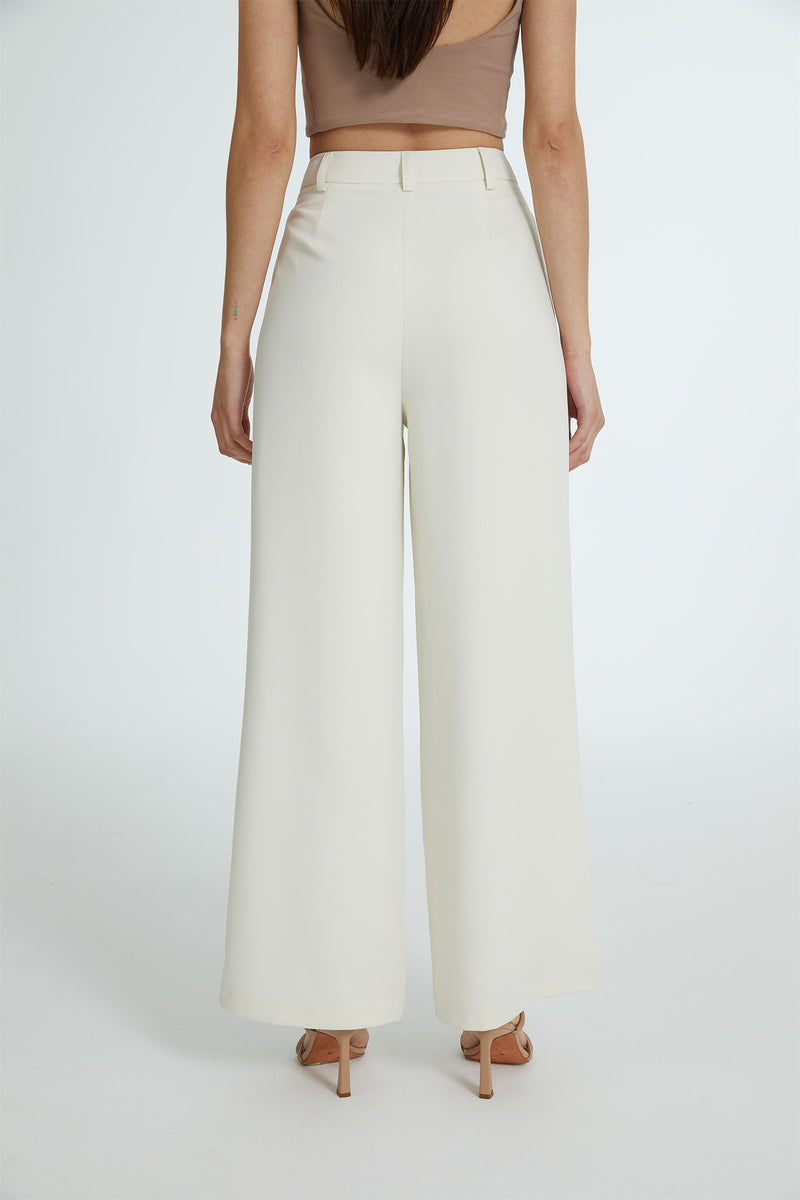 PANTALON ADELFA OFF WHITE