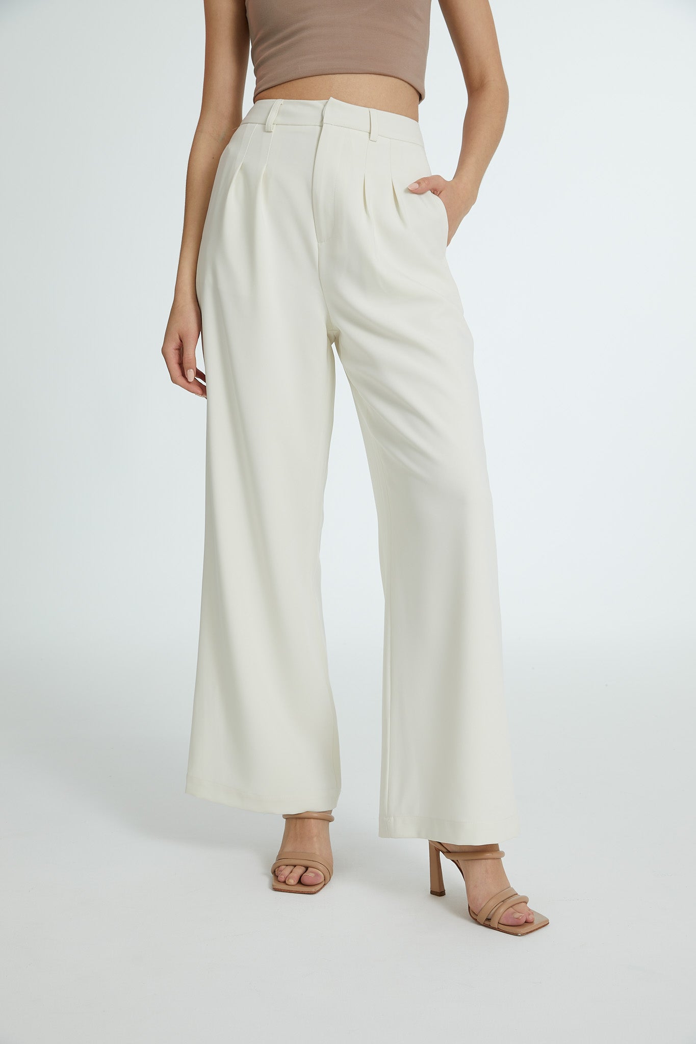 PANTALON ADELFA OFF WHITE