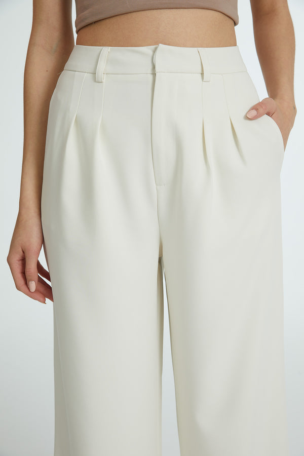 PANTALON ADELFA OFF WHITE