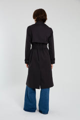 TRENCH AZABACHE NEGRO