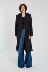 TRENCH AZABACHE NEGRO