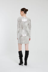 VESTIDO DRAVITA PLATA