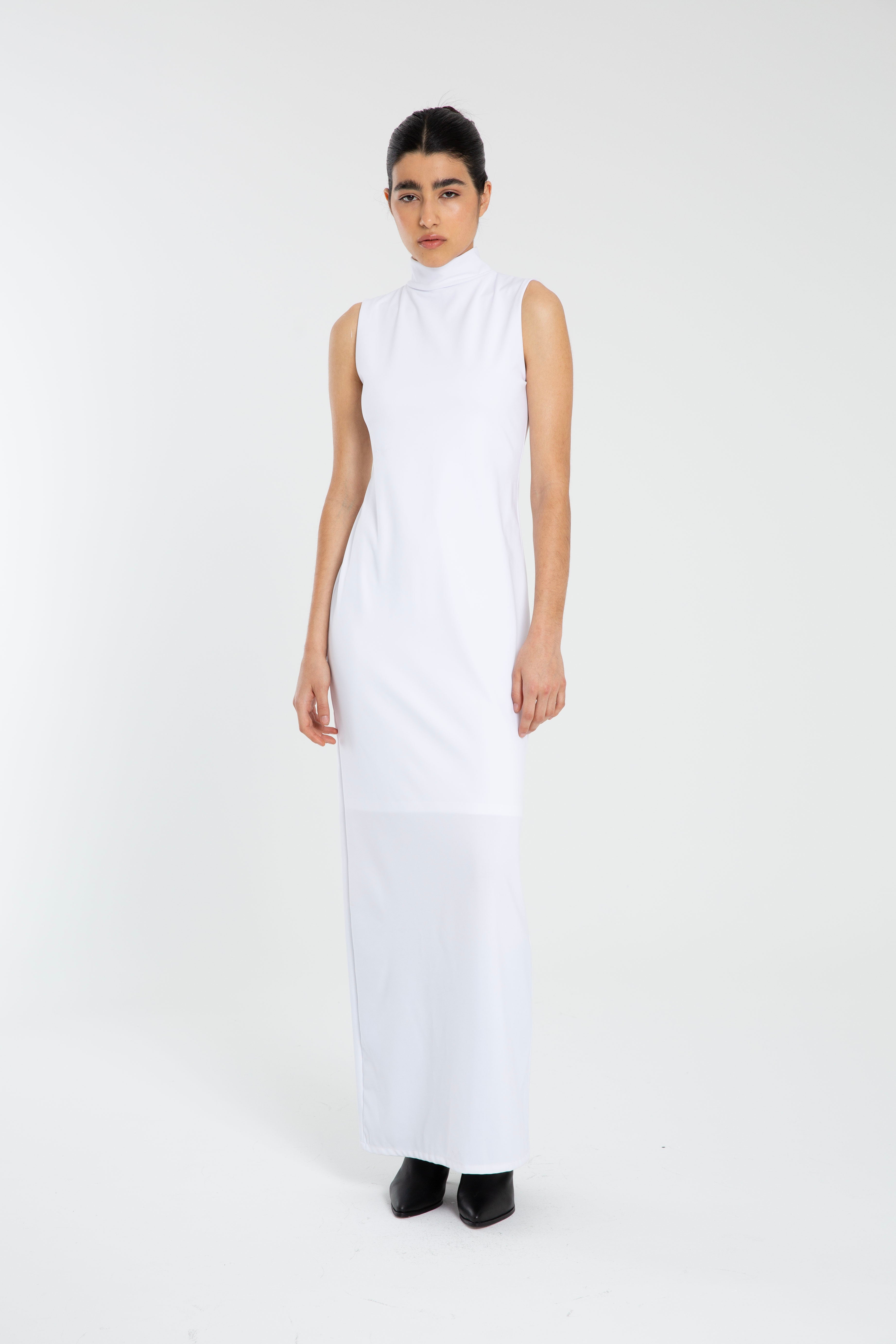 VESTIDO GRAFITO OFF WHITE