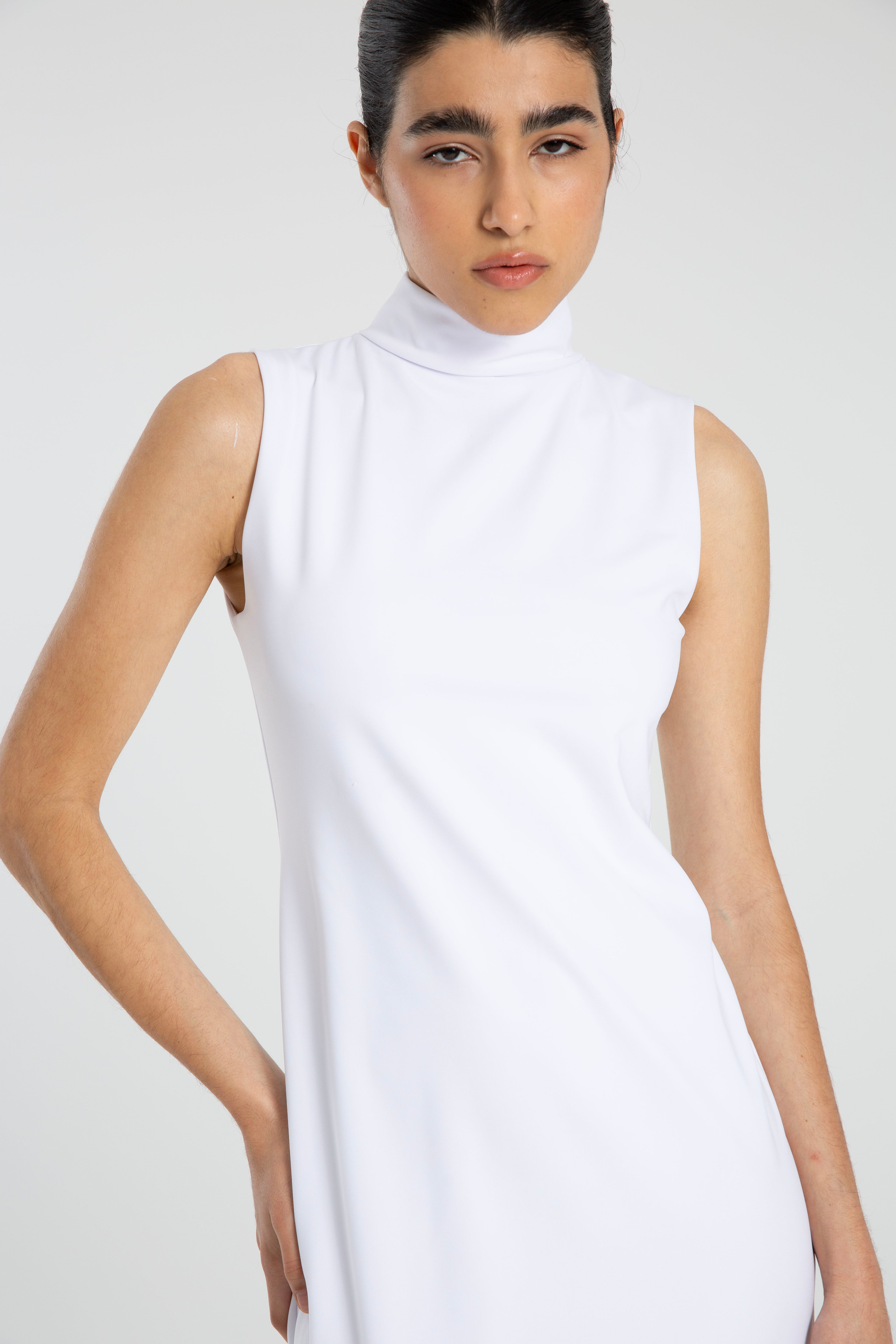 VESTIDO GRAFITO OFF WHITE
