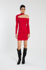 VESTIDO NEBULA ROJO