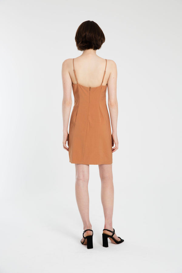 VESTIDO MURIELLE CAMEL