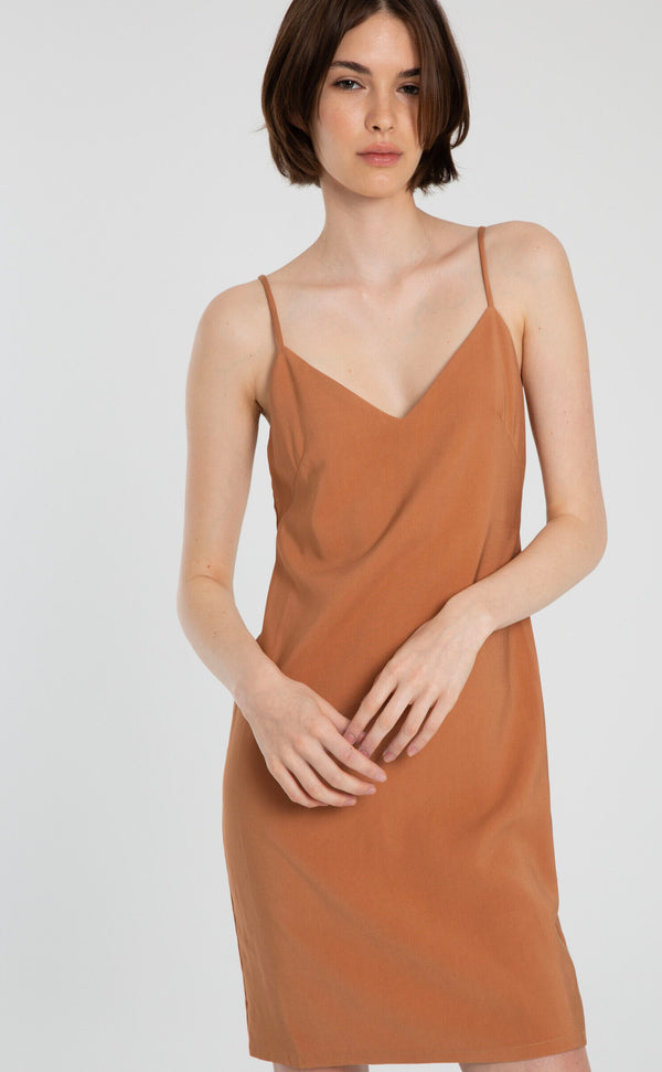 VESTIDO MURIELLE CAMEL