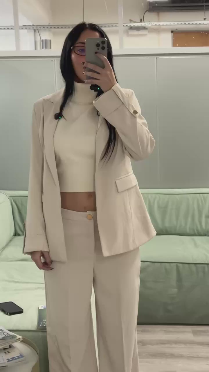 SET BLANC - Blazer + Pantalon
